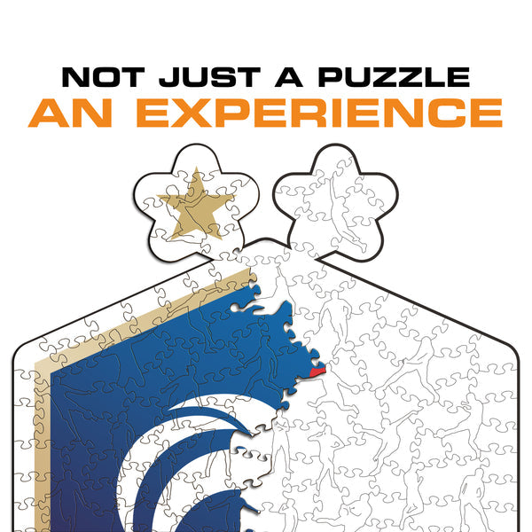 Iconic Puzzles Puzzle Frankreich-Logo – 150 Teile – 20,5 × 30 cm – ab 10 J.