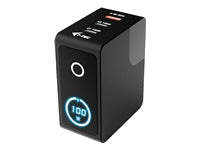 i-tec USB-Desktop-Ladegerät 100 W – USB-C×2, USB-A×1, LCD-Display
