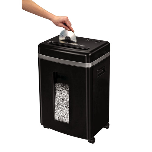 Fellowes Microshred 450M – Aktenvernichter, DIN P-5, Mikroschnitt 2 × 12 mm, 9 Blatt, 22 l, A4