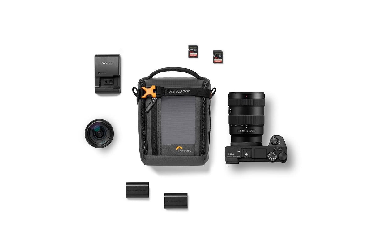 Lowepro GearUp Creator Box M II Etui – Polyester – Grau – für Sony A6500, Olympus Pen F und andere
