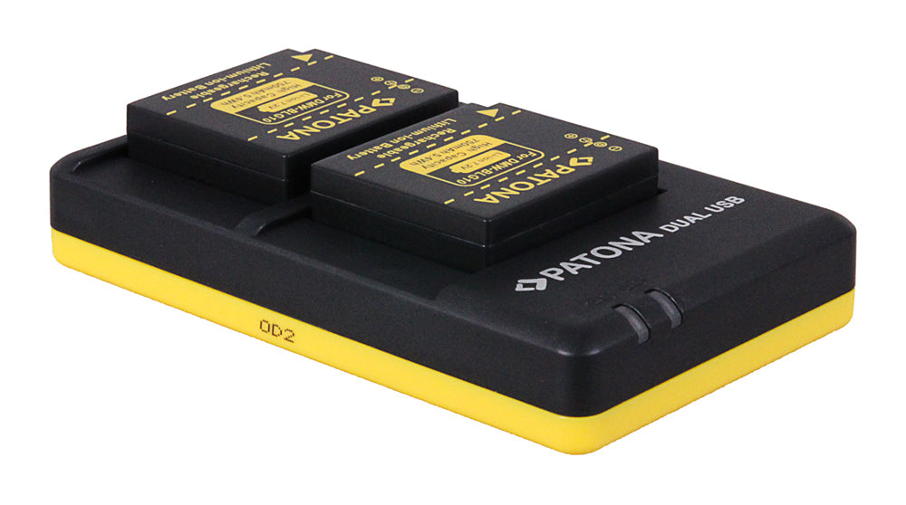 PATONA BLG10 Dual-Akkulader – für Panasonic DMW-BLG10 – 2-fach, USB (Mikro-USB)
