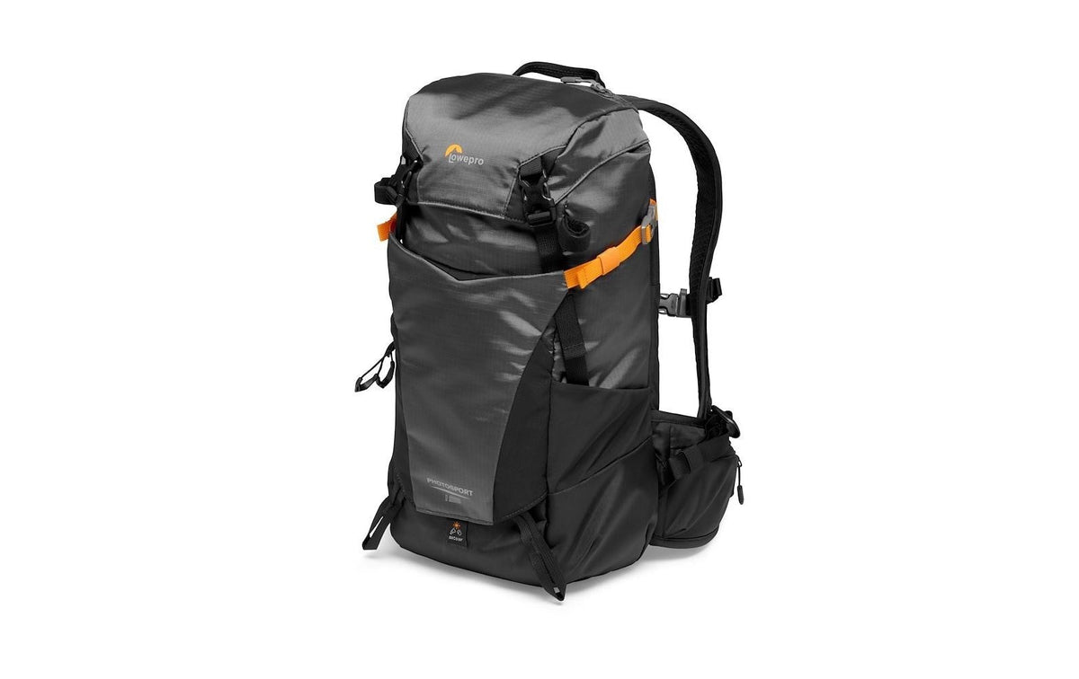 Lowepro PhotoSport BP 15L AW III Kamerarucksack – 15 l, Regenschutz – für Systemkameras und mehr – Grau