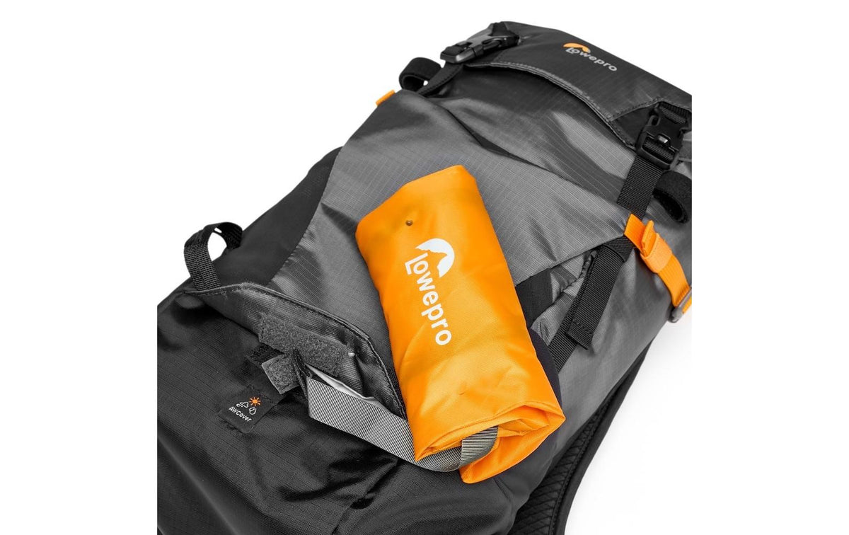 Lowepro PhotoSport BP 15L AW III Kamerarucksack – 15 l, Regenschutz – für Systemkameras und mehr – Grau