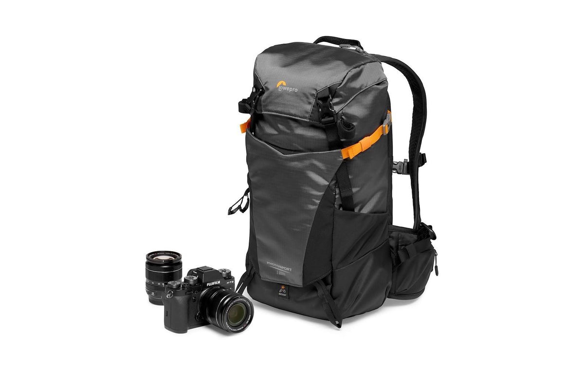 Lowepro PhotoSport BP 15L AW III Kamerarucksack – 15 l, Regenschutz – für Systemkameras und mehr – Grau