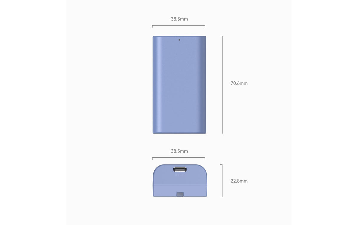 SmallRig NP-F550 Akku – 3500 mAh, 7,27 V, 25,4 Wh – für Kamera, LED-Videoleuchte, Monitor u. a. – Blau
