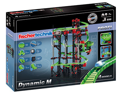 fischertechnik Dynamic M Physik-Baukasten – 557-teilig – ab 7 Jahren – Kunststoff – schwarz/grün/rot