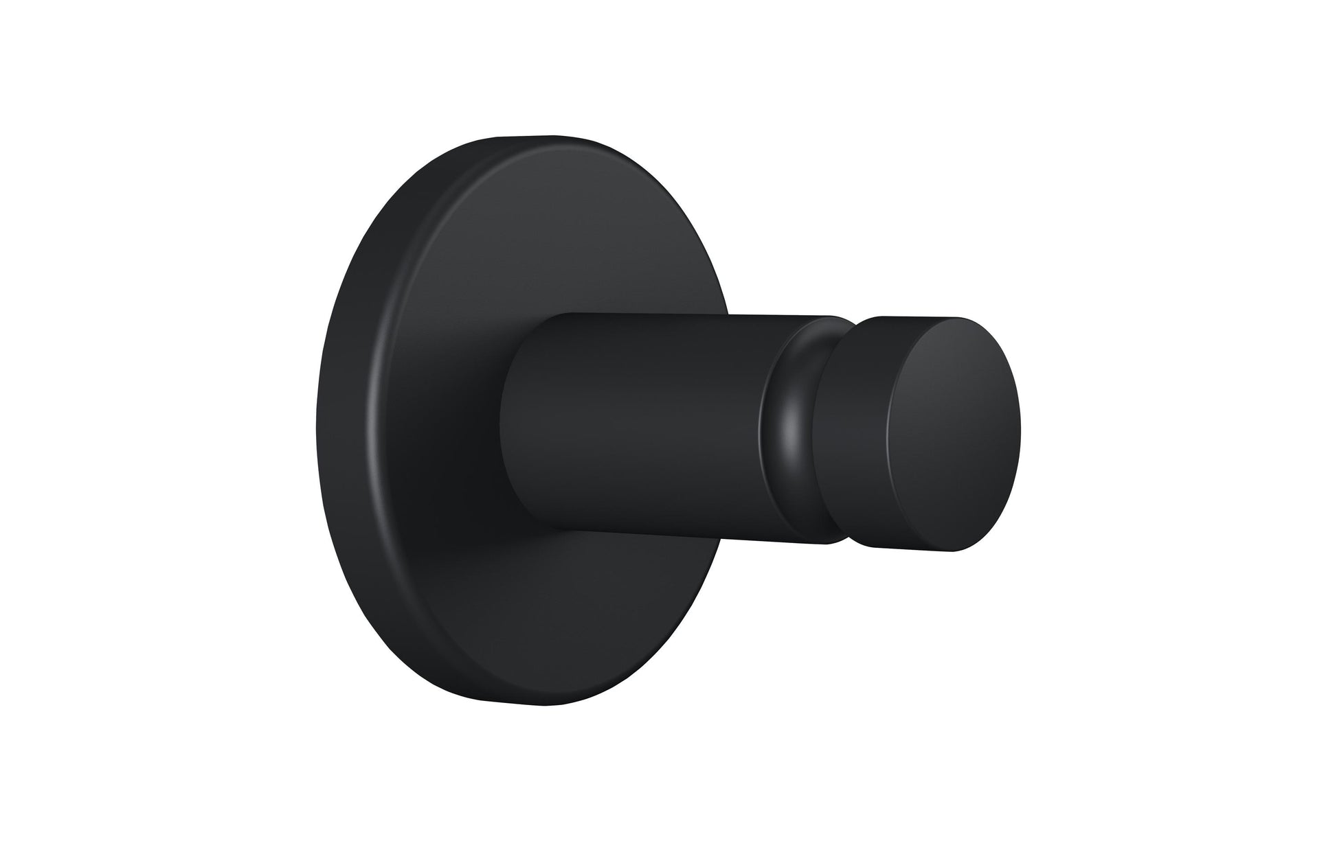 TESA Klebehaken MOON BLACK – 3,7×3,6×3,7 cm, Stahl, pulverbeschichtet, Klebestreifen