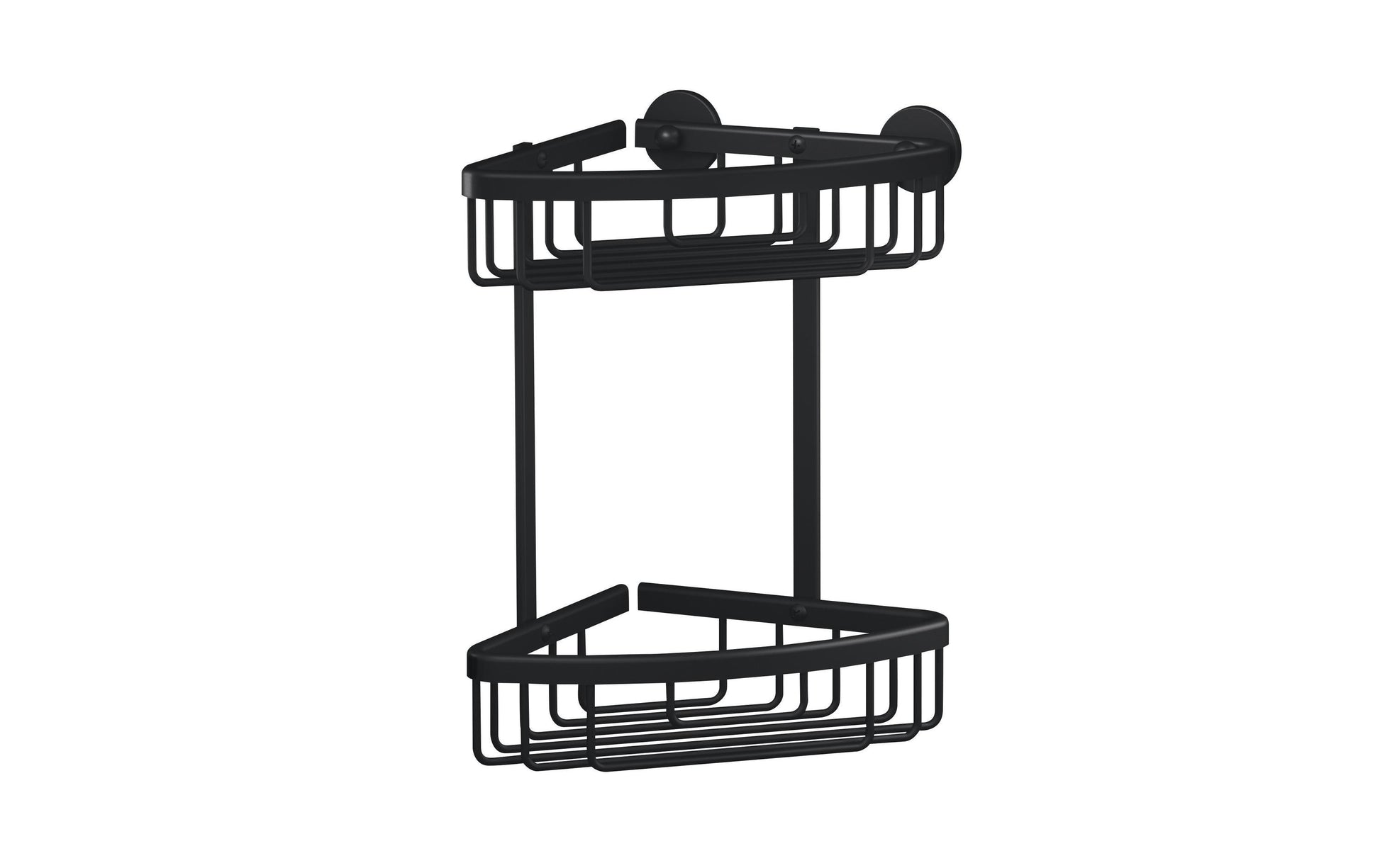 TESA Seifenhalter (Wand) ALUXX BLACK – Aluminium, Wandmontiert, 5 kg, 16,3×16,3×26,2 cm