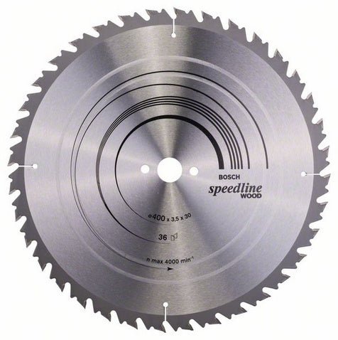 Bosch Professional – Kreissägeblatt, Speedline Wood, 400 × 30 × 3,5 mm