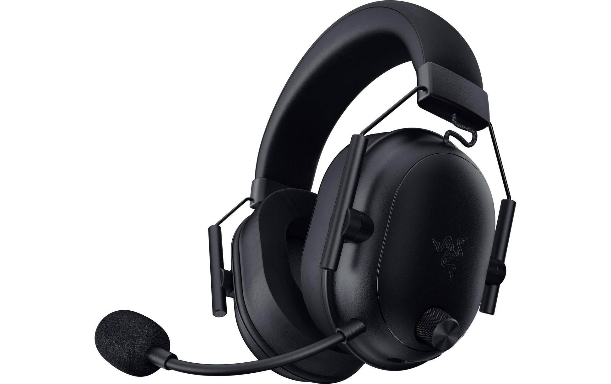 Razer BlackShark V2 HyperSpeed Gaming-Headset – Over-Ear, Stereo, Kabel + BT, ANC, mit USB-A-Dongle, Schwarz