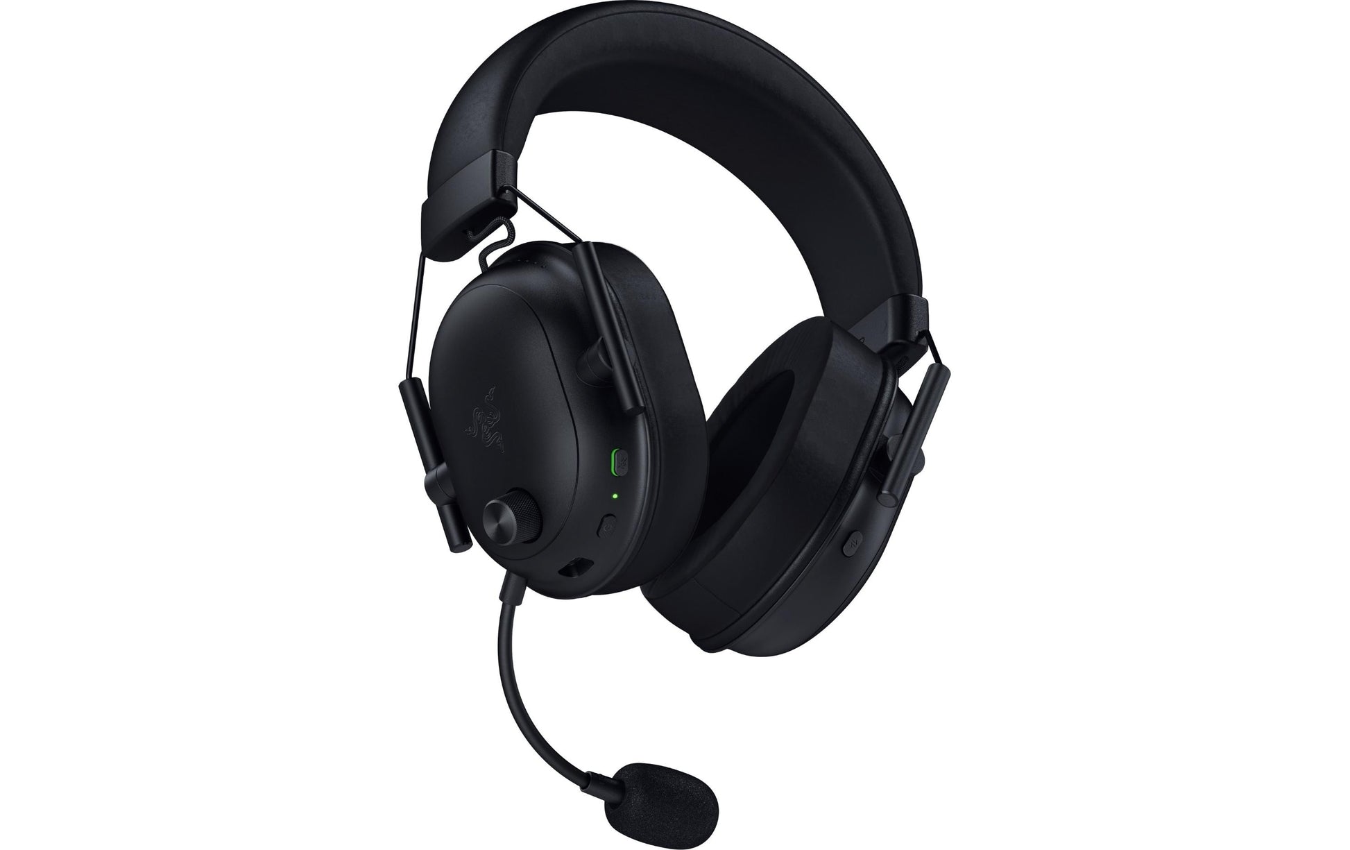 Razer BlackShark V2 HyperSpeed Gaming-Headset – Over-Ear, Stereo, Kabel + BT, ANC, mit USB-A-Dongle, Schwarz
