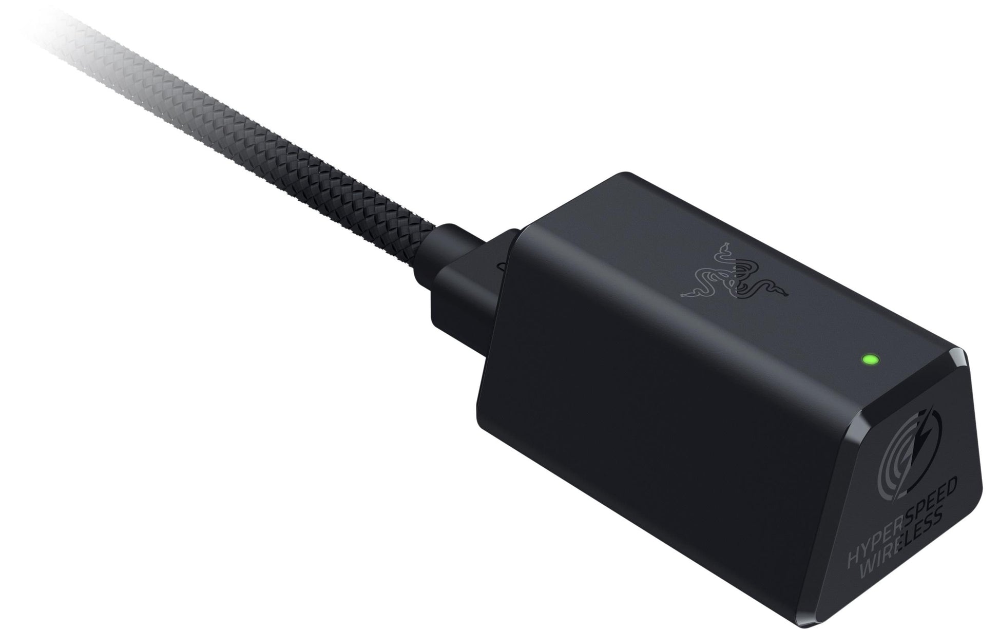 Razer BlackShark V2 HyperSpeed Gaming-Headset – Over-Ear, Stereo, Kabel + BT, ANC, mit USB-A-Dongle, Schwarz