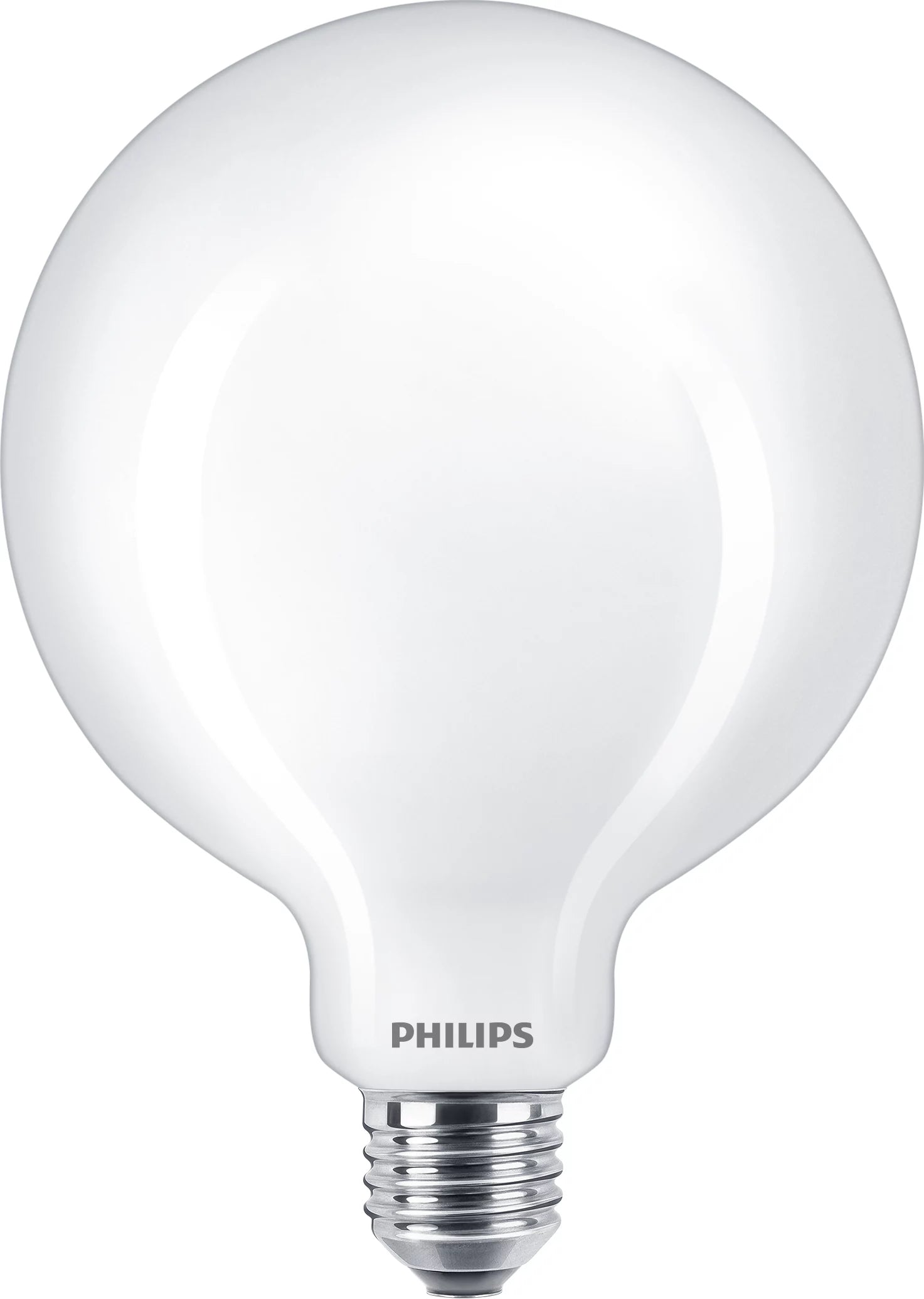 Philips by Signify Philips LED-Leuchtmittel E27 Globe G120 – Warmweiss 2700 K, 1521 lm, 10,5 W – Gefrostetes Glas – 1 Stk.