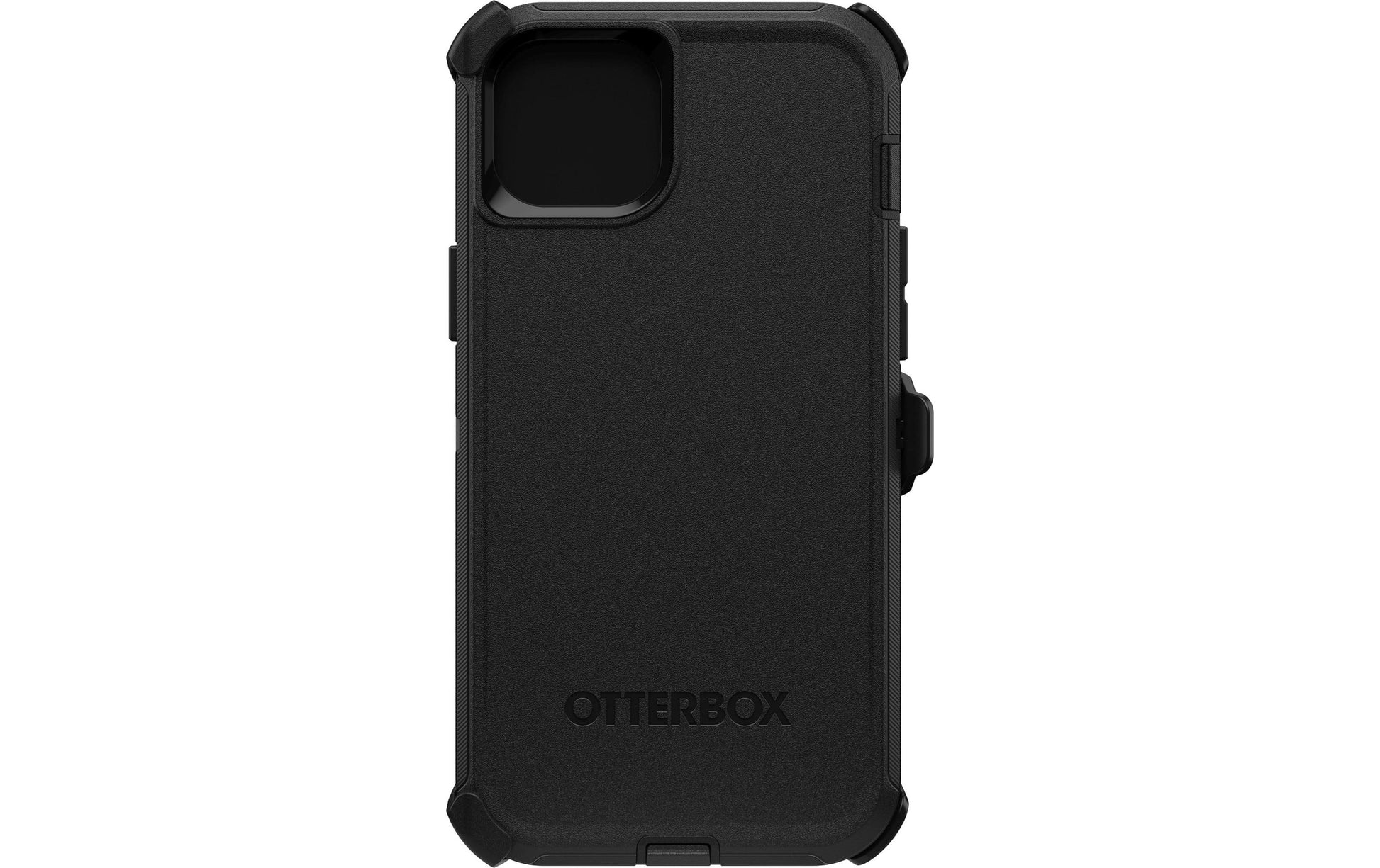 OtterBox Defender Rugged-Case – für Apple iPhone 15 Plus, Gummi, Schwarz, mit Gurtclip