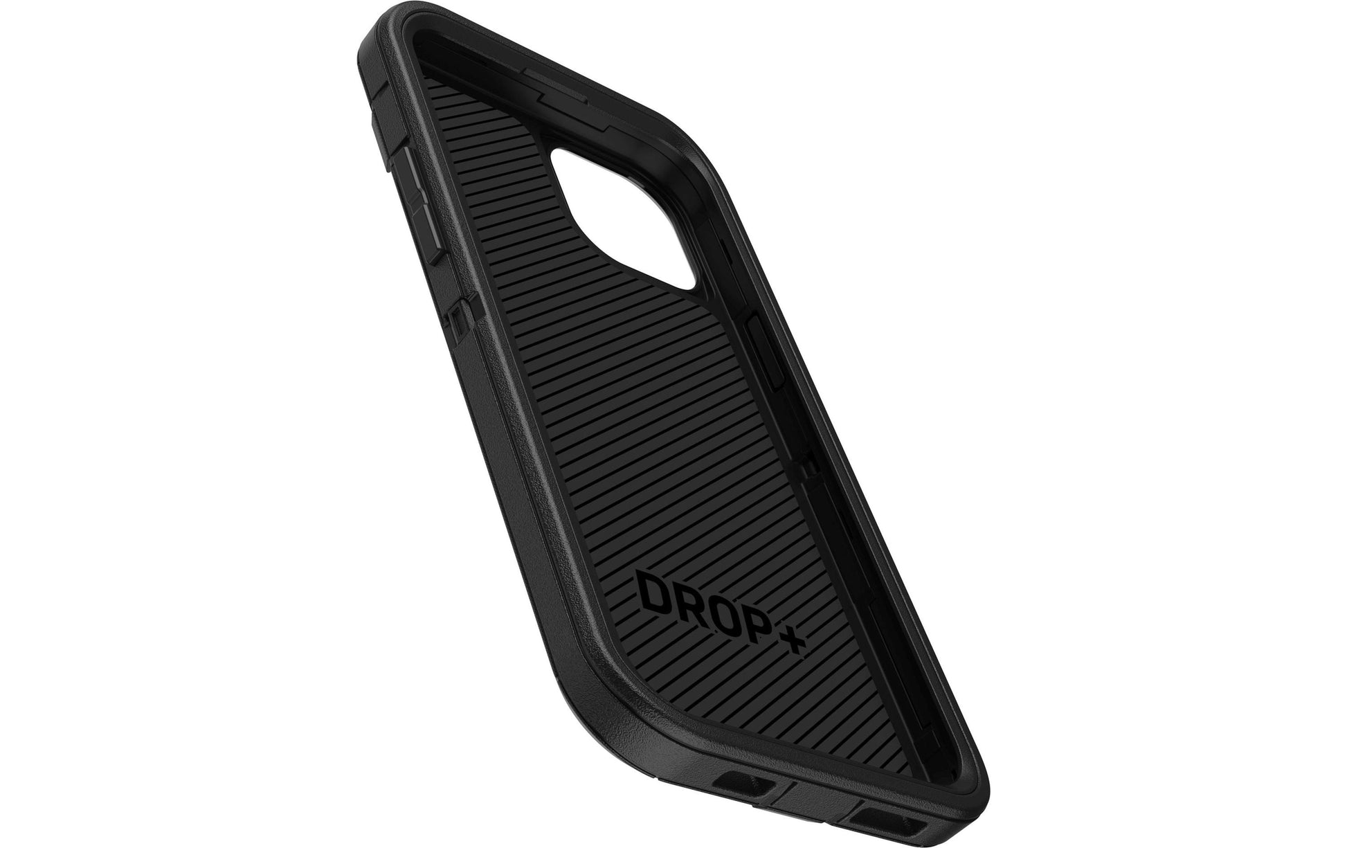 OtterBox Defender Rugged-Case – für Apple iPhone 15 Plus, Gummi, Schwarz, mit Gurtclip