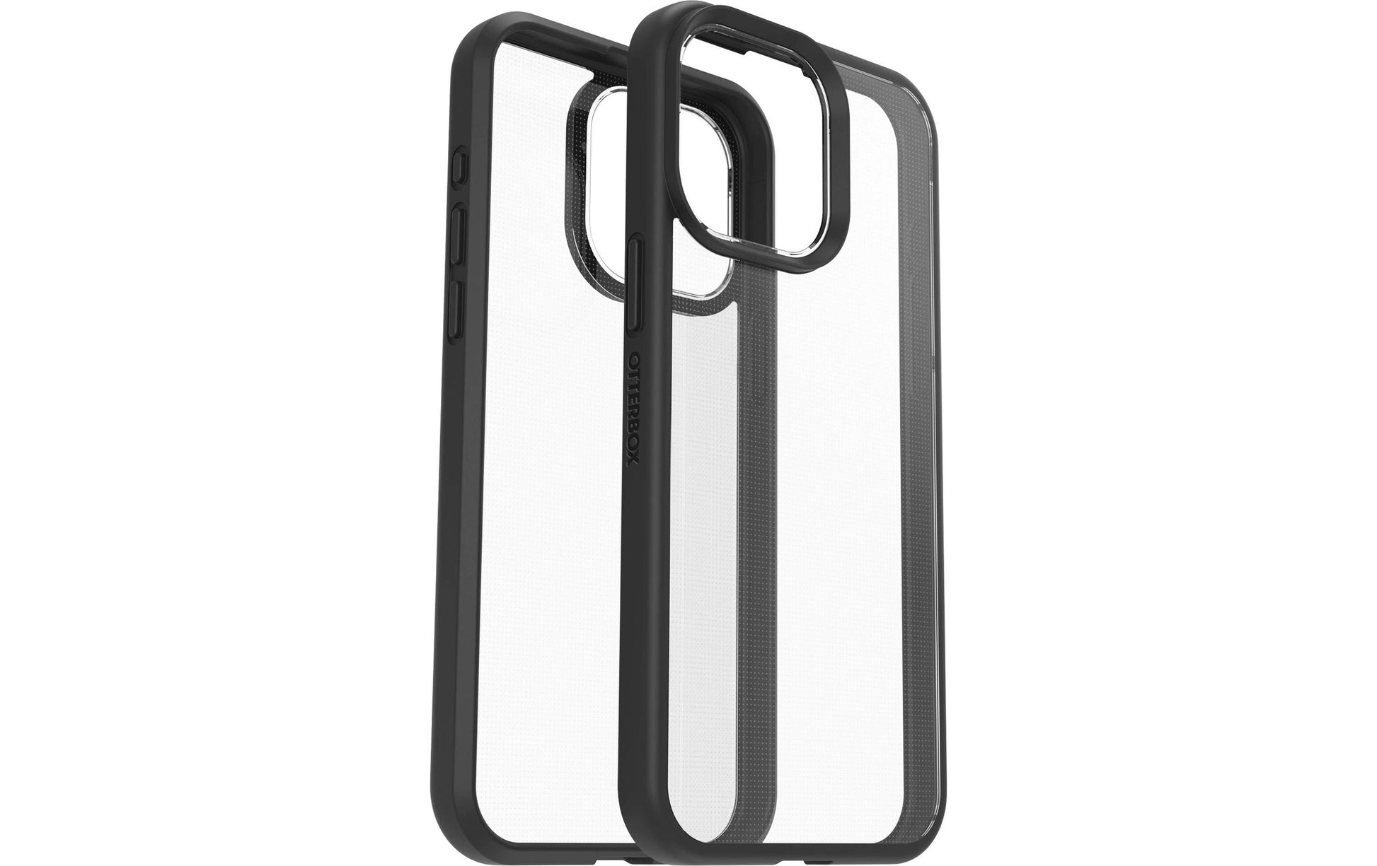 OtterBox Outdoor Cover React Backcover – für Apple iPhone 15 Pro Max, PC, Transparent/Schwarz