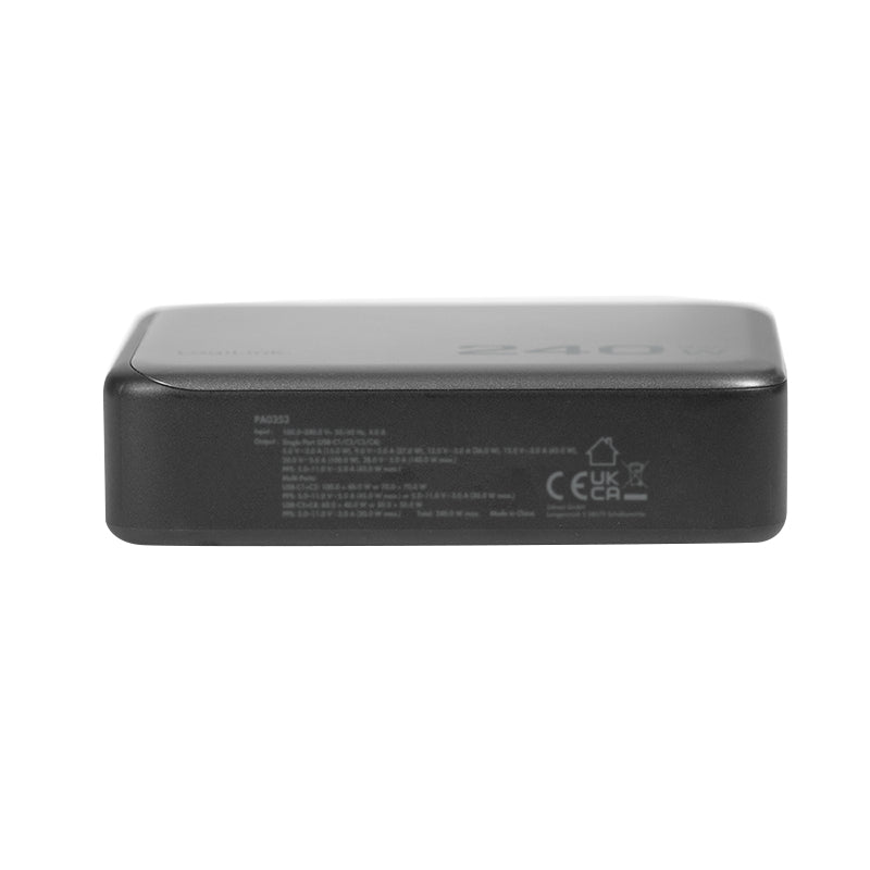 LogiLink PA0353 USB-Desktop-Ladegerät 240 W – USB-C×4 – PD 3.1, PPS, GaN
