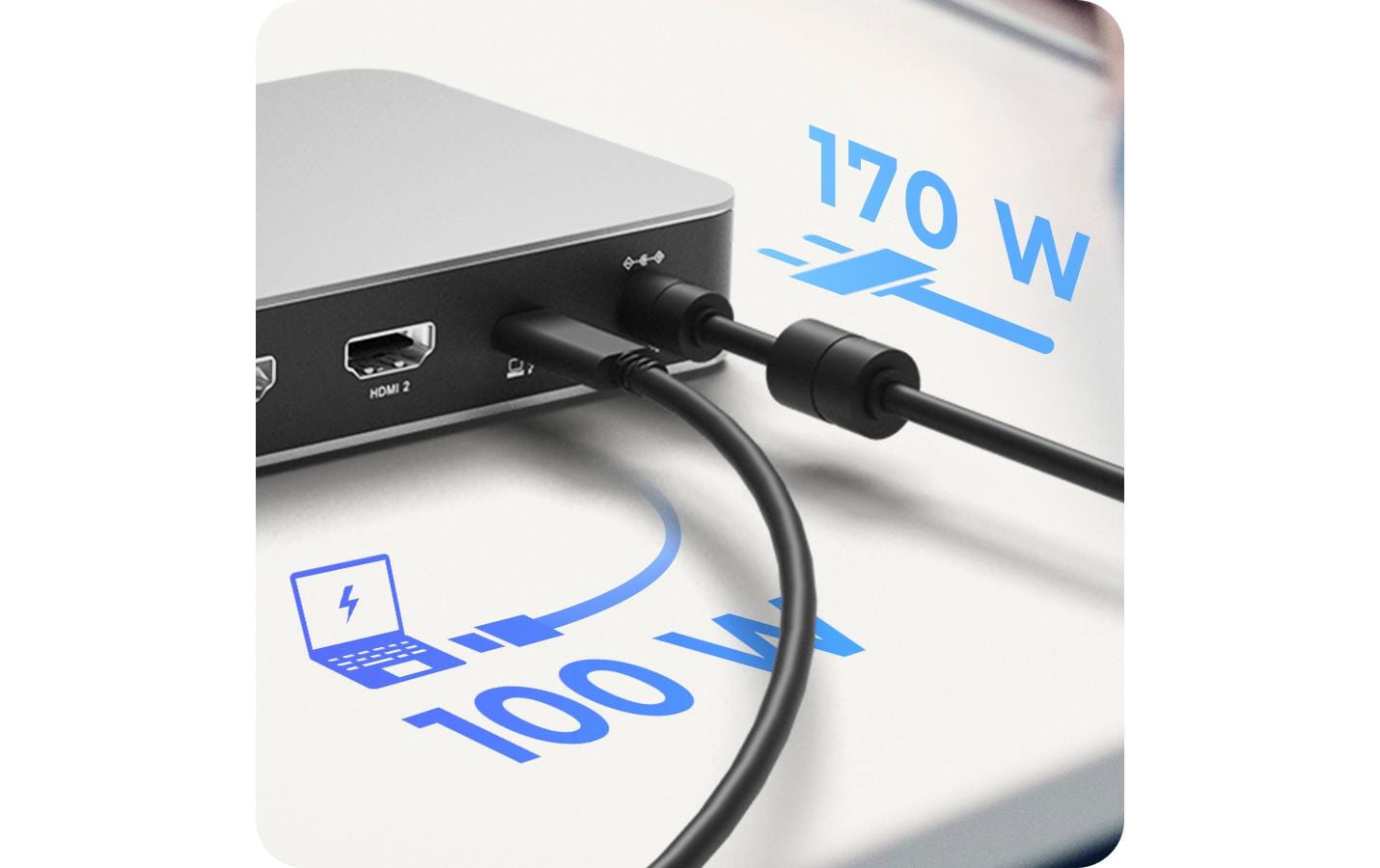ICY BOX IB-DK2880-C41 Dockingstation – USB4, 2× HDMI, 3× USB-A, 1× USB-C, 100 W PD, 2.5GbE, 3,5 mm Audio