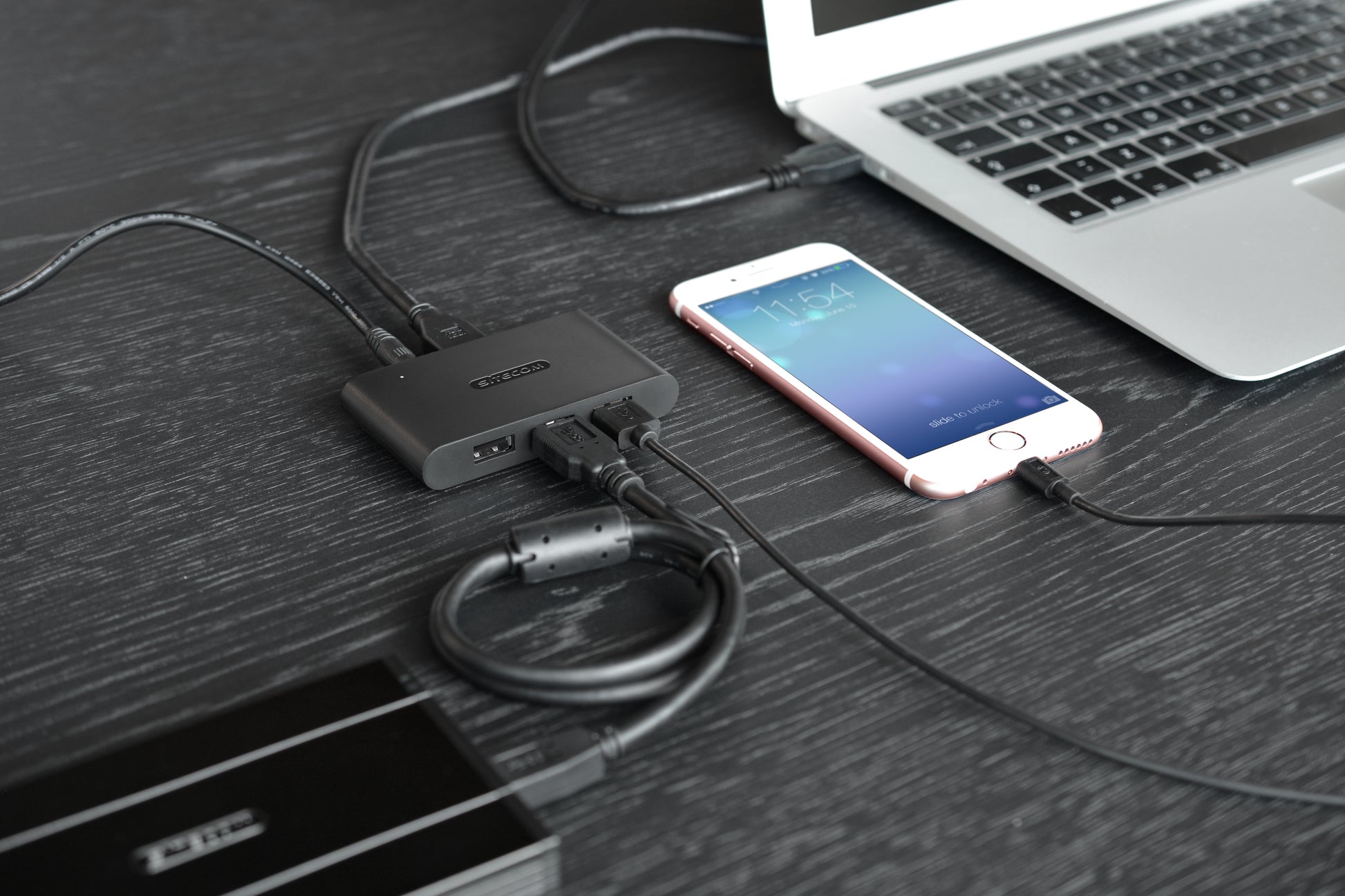 Sitecom CN-081 USB-Hub – USB 2.0, 4× USB-A, für Windows/Mac/Linux
