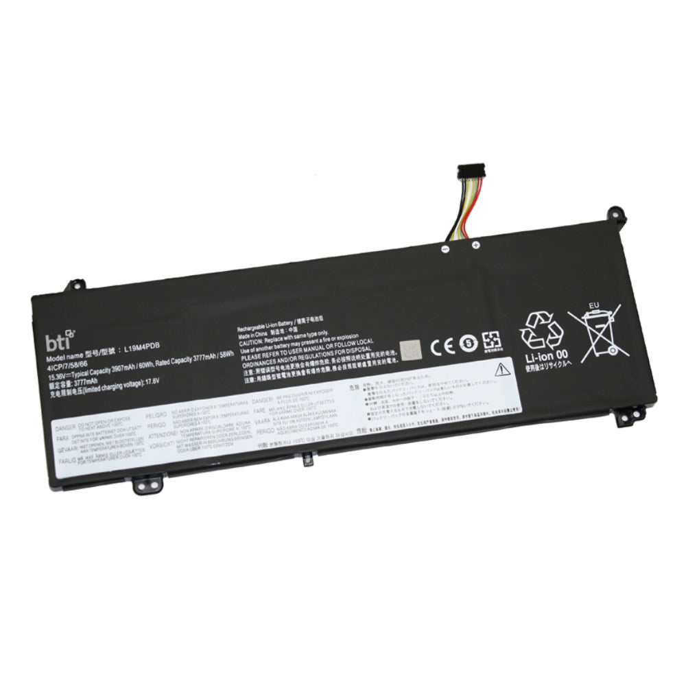 BTI Notebook-Akku – für Lenovo – 58 Wh, 15,44 V (4 Zellen) – Schwarz