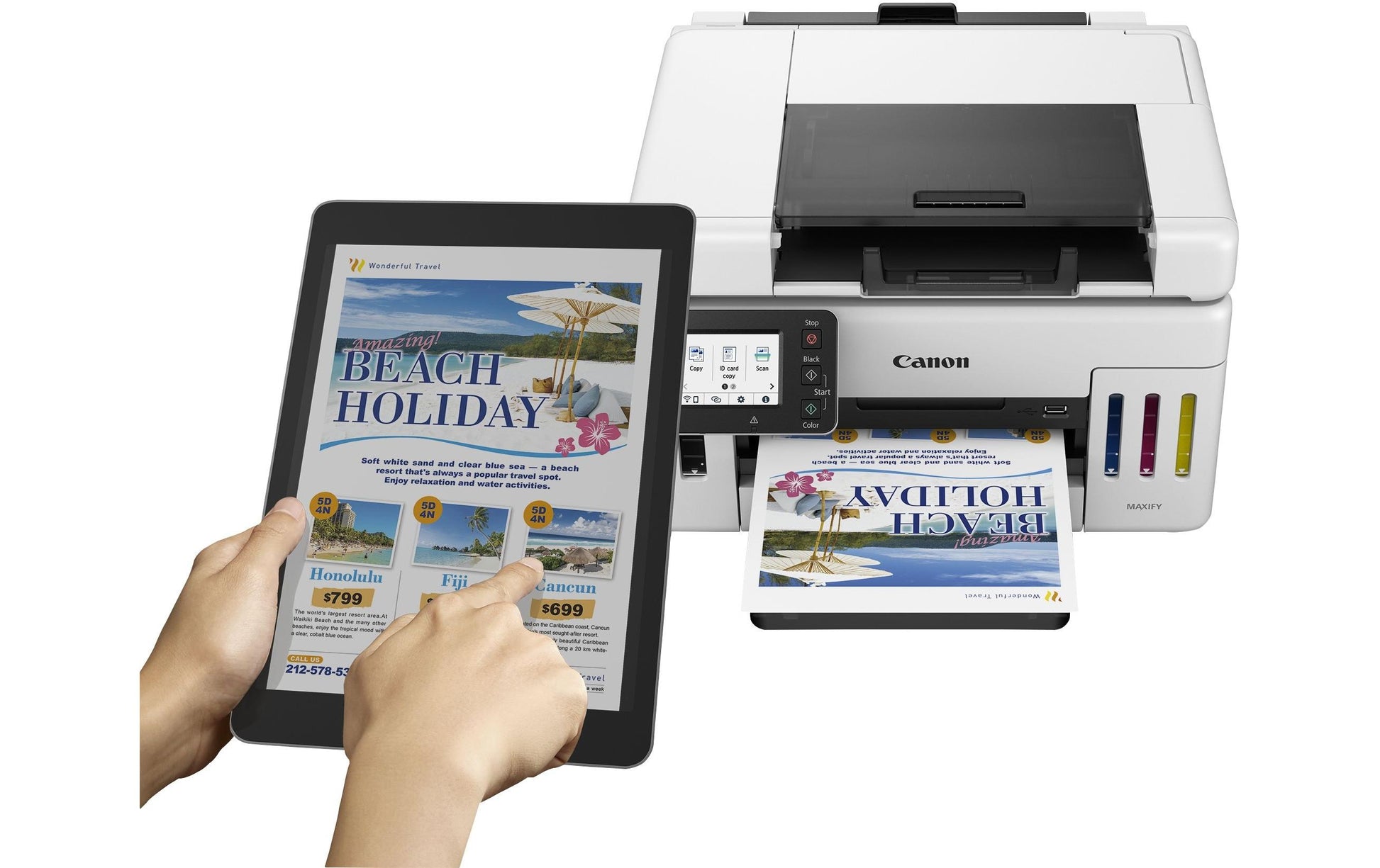Canon MAXIFY GX6550 – Farbtintenstrahl-Multifunktionsdrucker, A4, 3-in-1, Duplex, ADF, WLAN/LAN, AirPrint