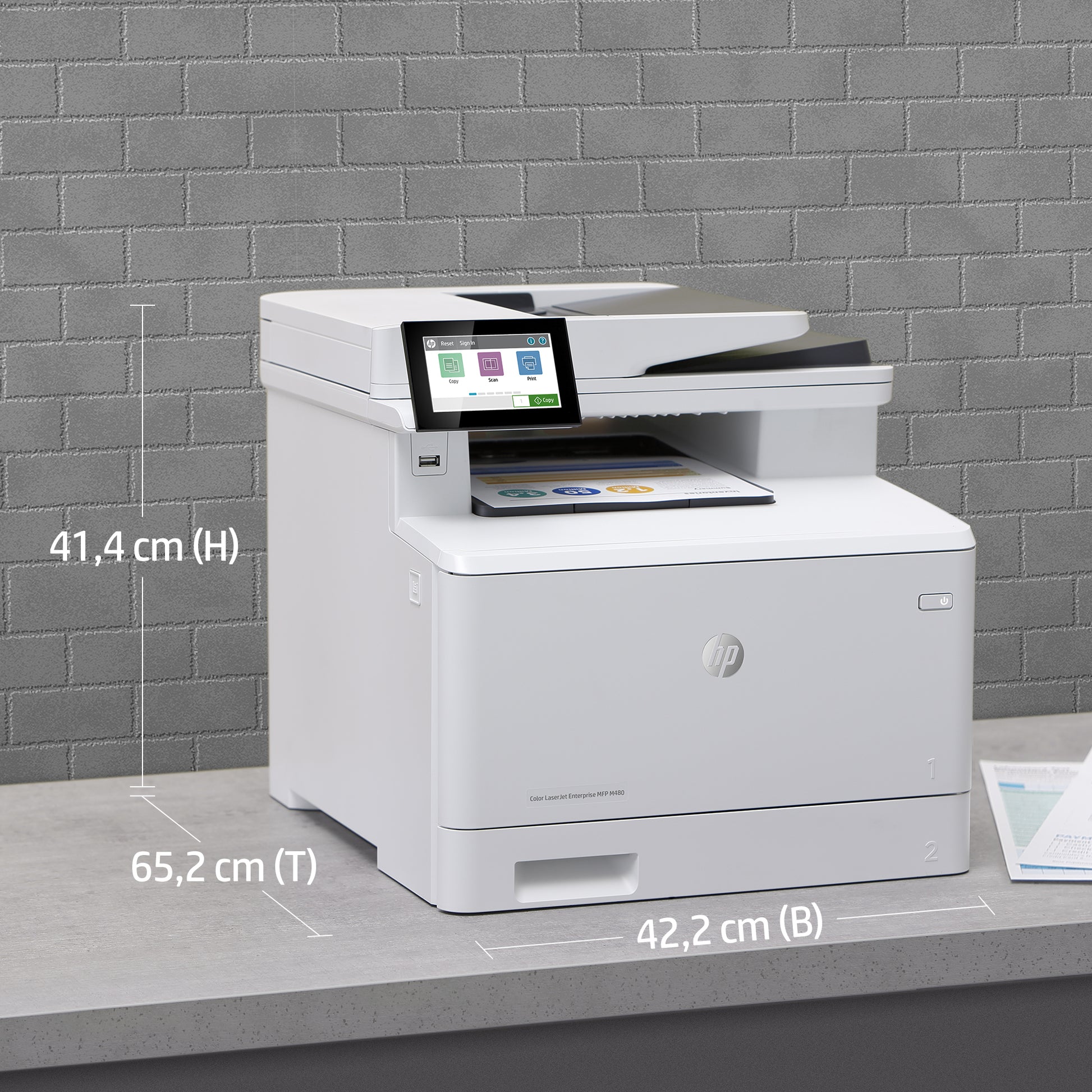 HP LASERJET ENT M480F – Farbiger Laser-MFP, 4-in-1