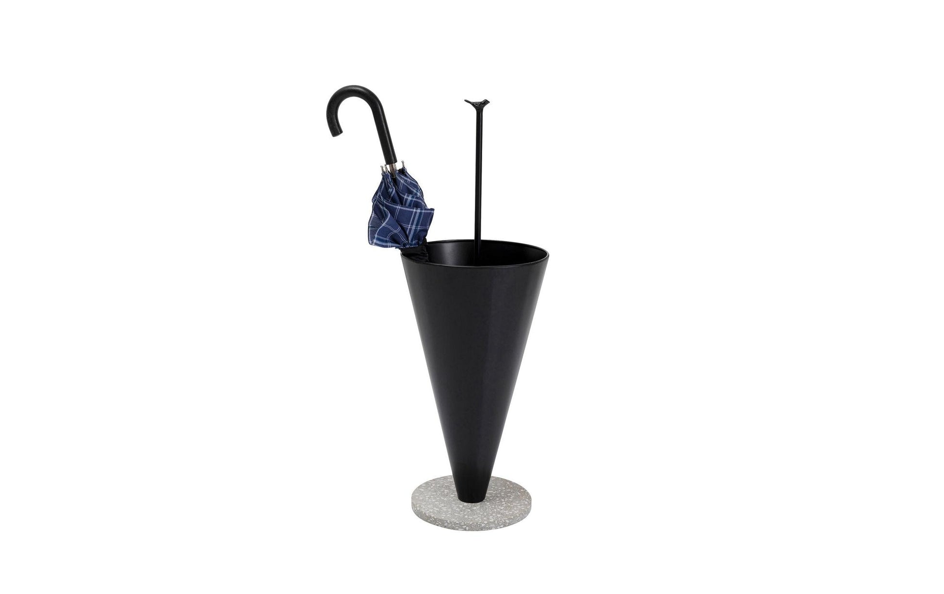 KARE Schirmständer – Stahl, Schwarz, 30 × 30 × 85 cm