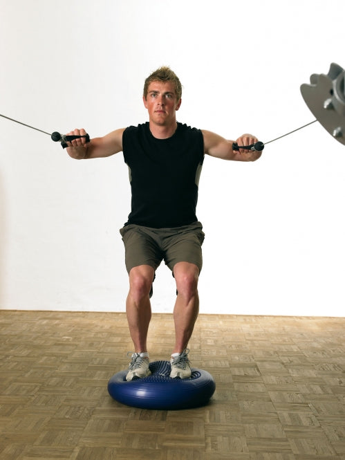 TOGU Dynair XXL Balancekissen – 50 cm Durchmesser, Rot, Rund, Belastbar bis 200 kg