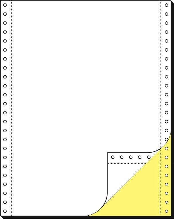 Sigel Endlospapier Weiss – 304,8 mm × 9,45", 80 g/m², 2-fach gelocht, 1'000 Blatt