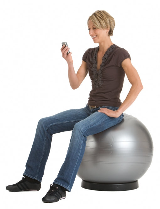 TOGU ABS Sitzball – Crylon – Silber, Ø 75 cm, bis 120 kg