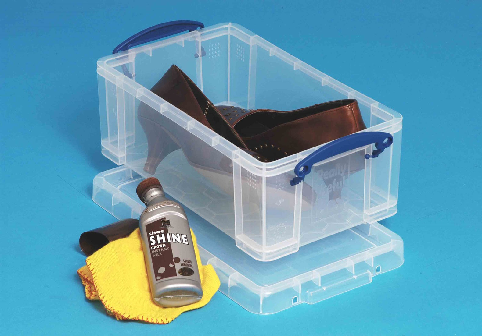 Really Useful Boxes Ordnungsbox – Kunststoff, transparent, 20 × 12,5 × 34 cm – 1er-Pack