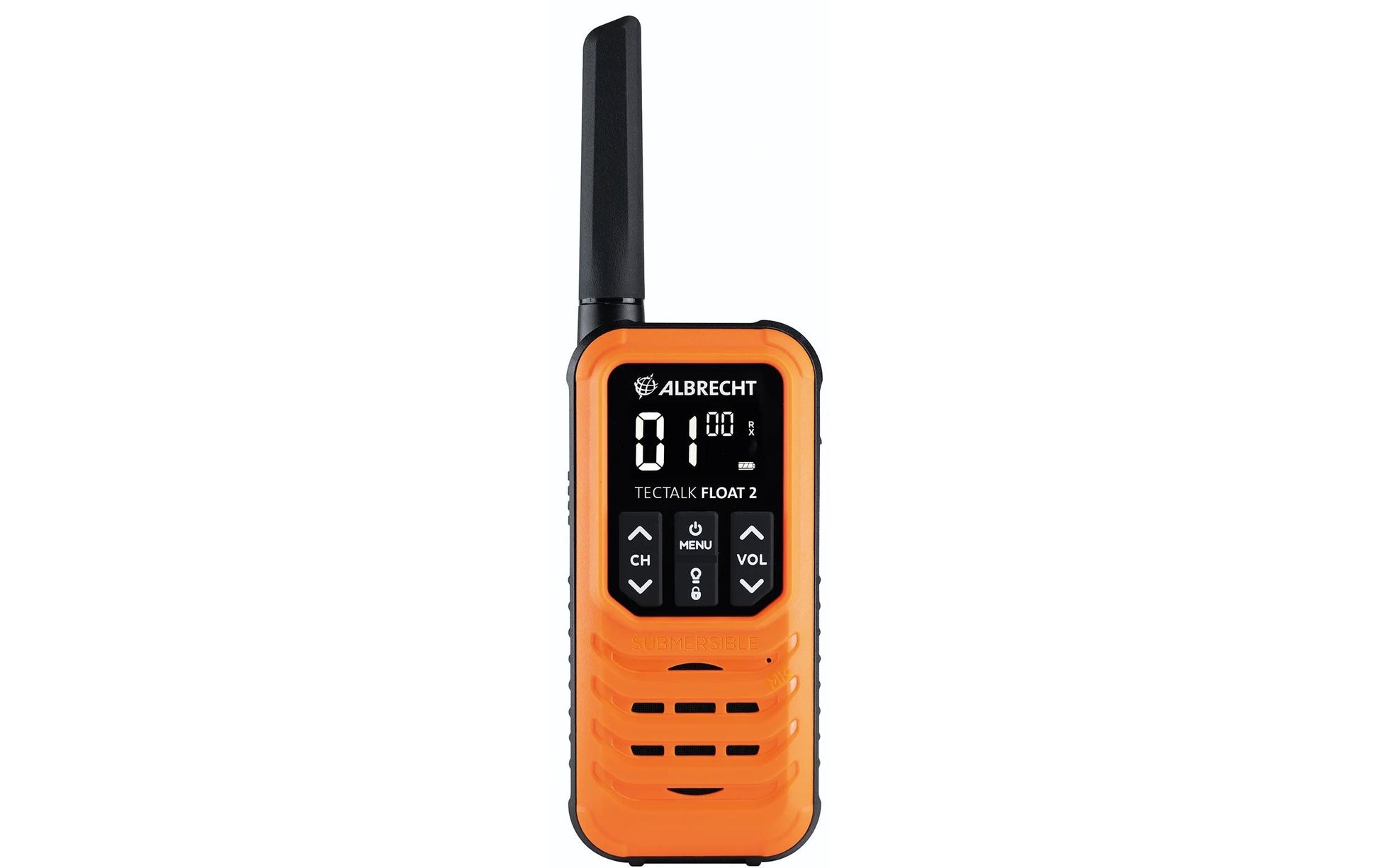 Albrecht Tectalk Float 2 – Funkgerät, PMR Funkgerät, IP67, 16 Kanäle, Reichweite 10 km, 2er-Set