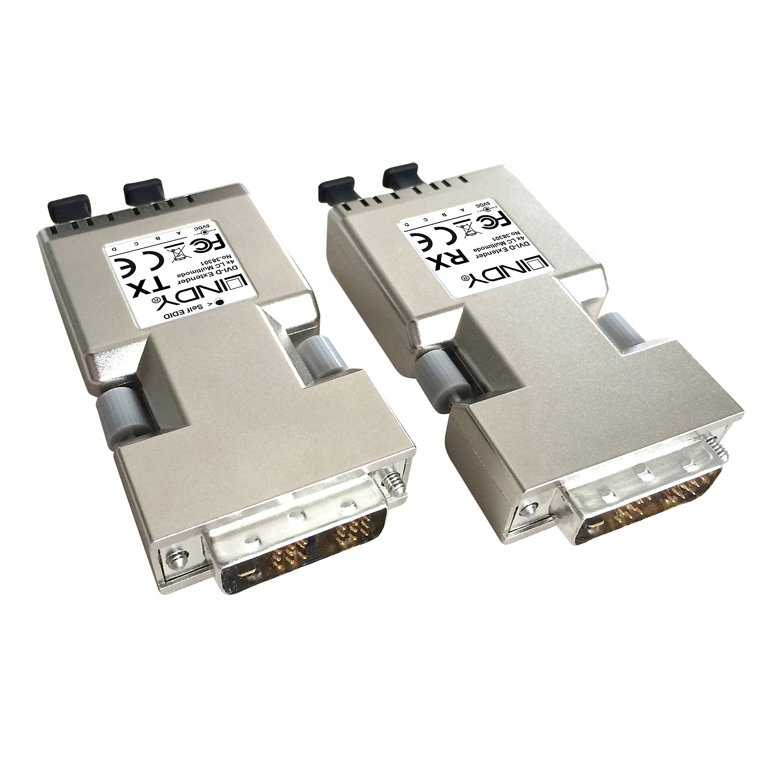 Lindy 500M Glasfaser DVI-D Single Extender, Glasfaser, bis 500 m