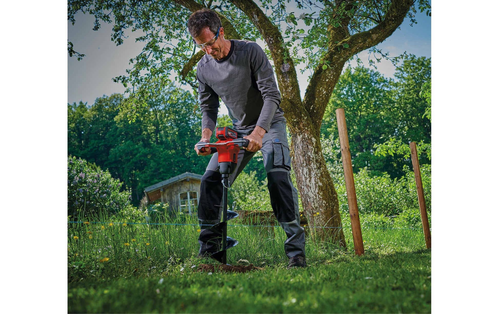 Einhell professional Einhell 18/150 Li Akku-Erdbohrer, bürstenlos – 18 V – Ø 150 mm – Solo