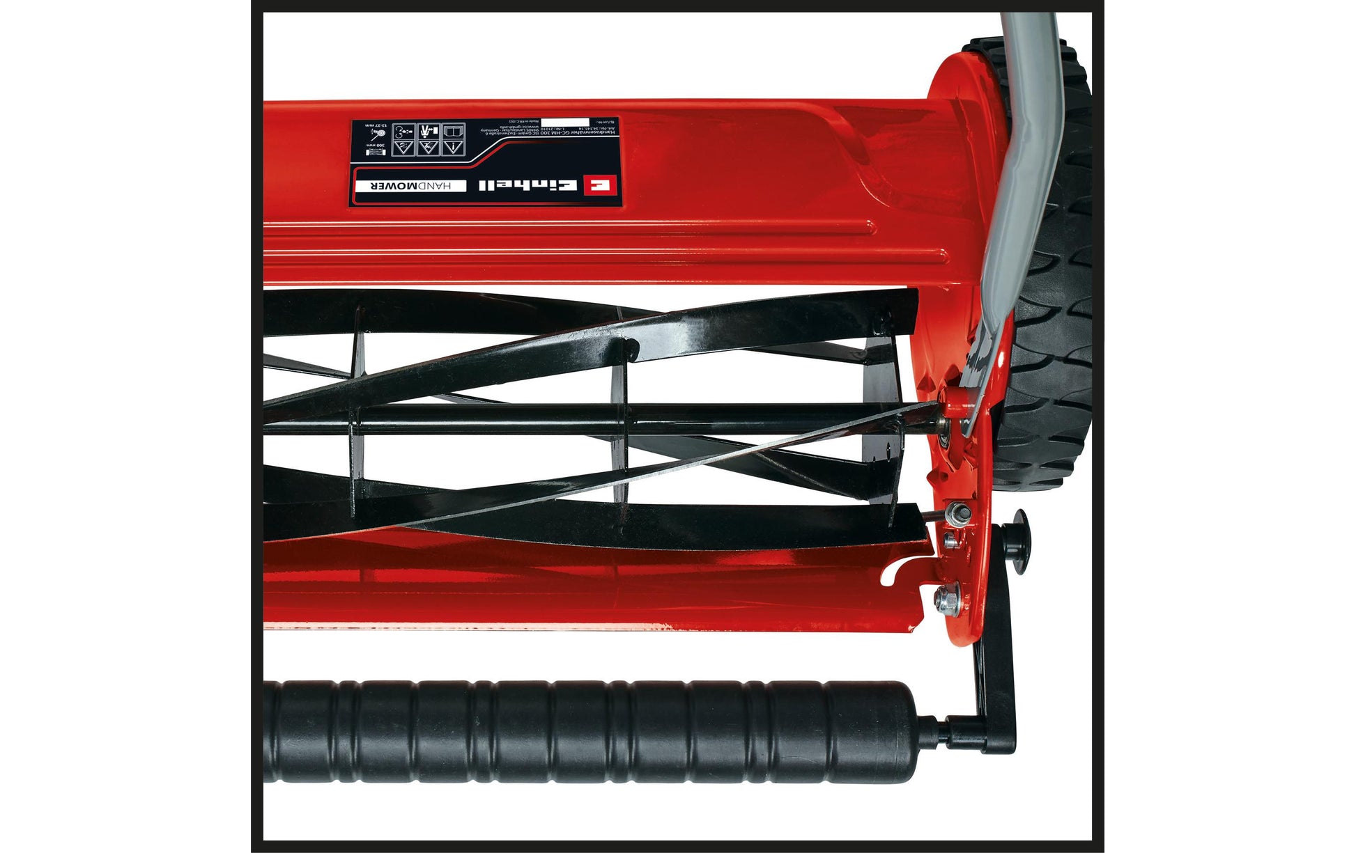 Einhell GC-HM 300 Handrasenmäher – Schnittbreite 300 mm, Schnitthöhe 130–370 mm