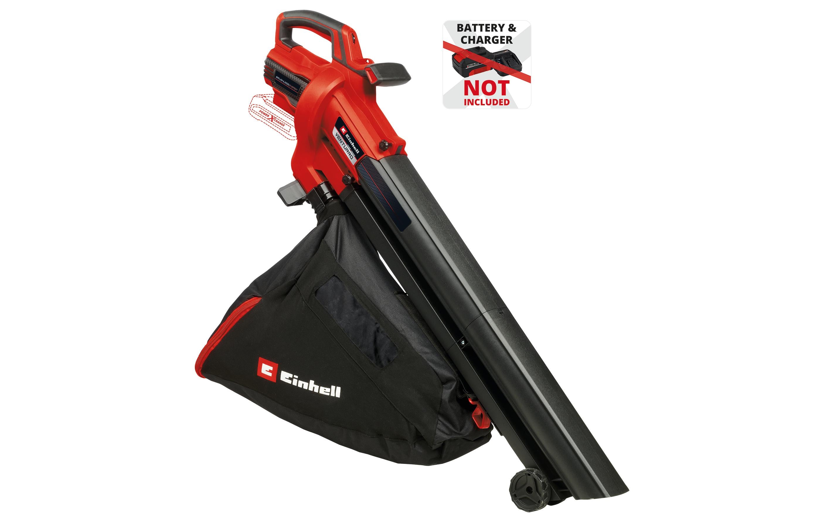Einhell Venturro 18/210 Akku-Laubsauger – 18 V – Luftstrom 210 km/h – Solo – Power X-Change