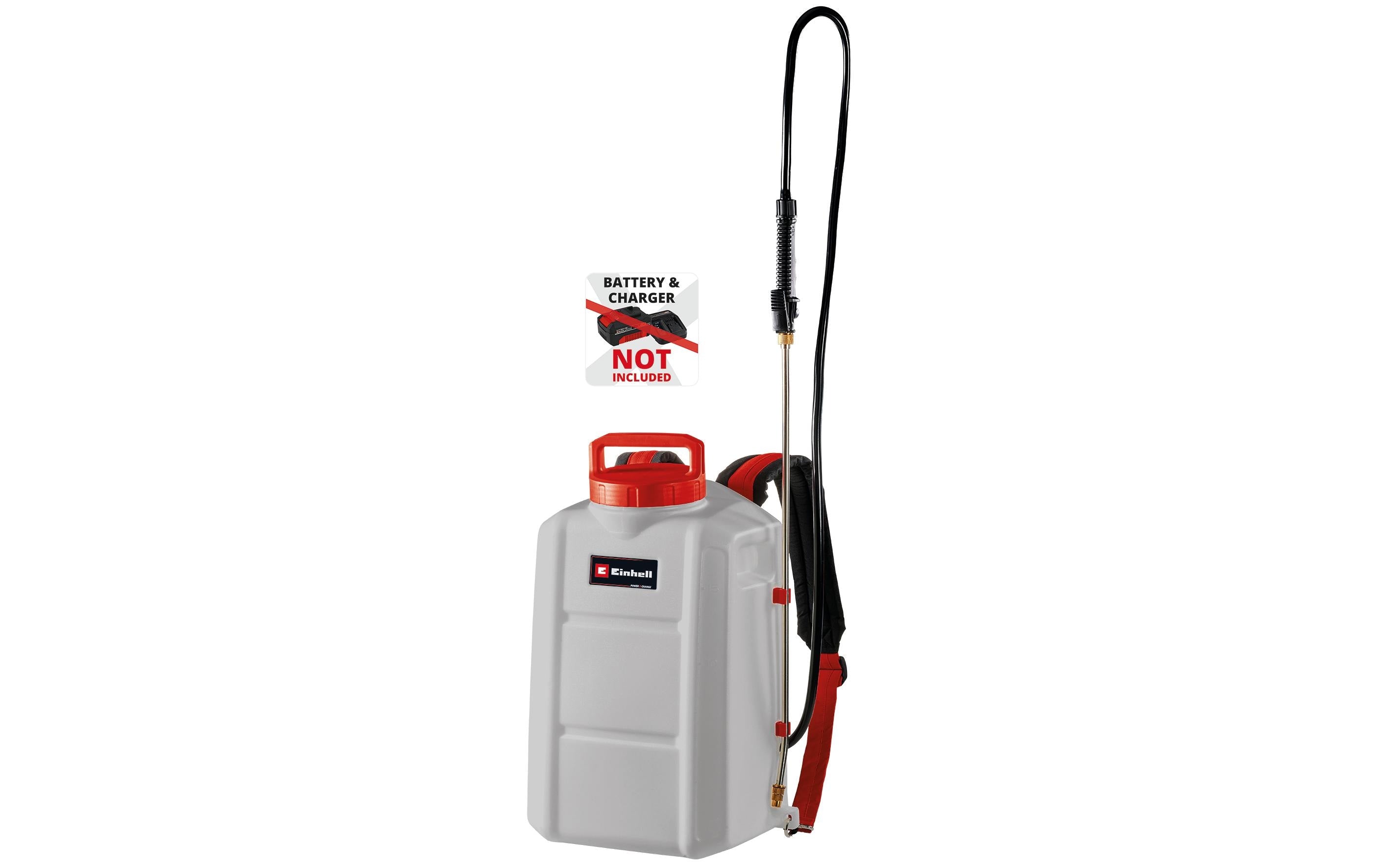 Einhell Drucksprüher 18/150 – 15 l, Akku, Grau, Rot