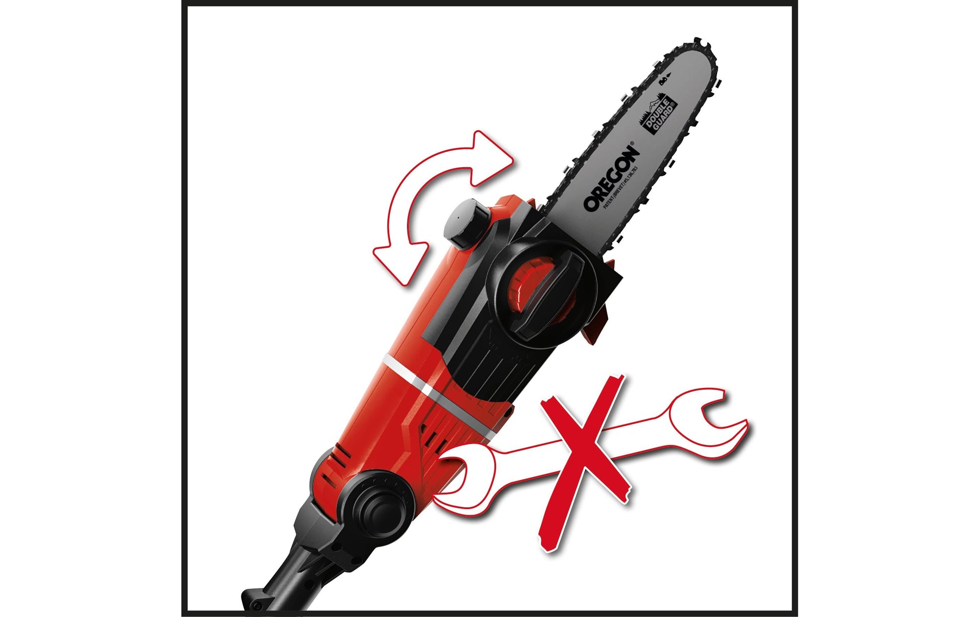 Einhell GE-HC18Li T Akku-Hochentaster – 18 V – Schwertlänge 450 mm – 3,0 Ah & Ladegerät – Power X-Change