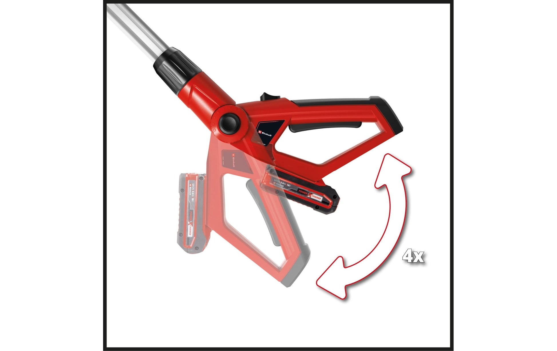 Einhell GE-HC18Li T Akku-Hochentaster – 18 V – Schwertlänge 450 mm – 3,0 Ah & Ladegerät – Power X-Change