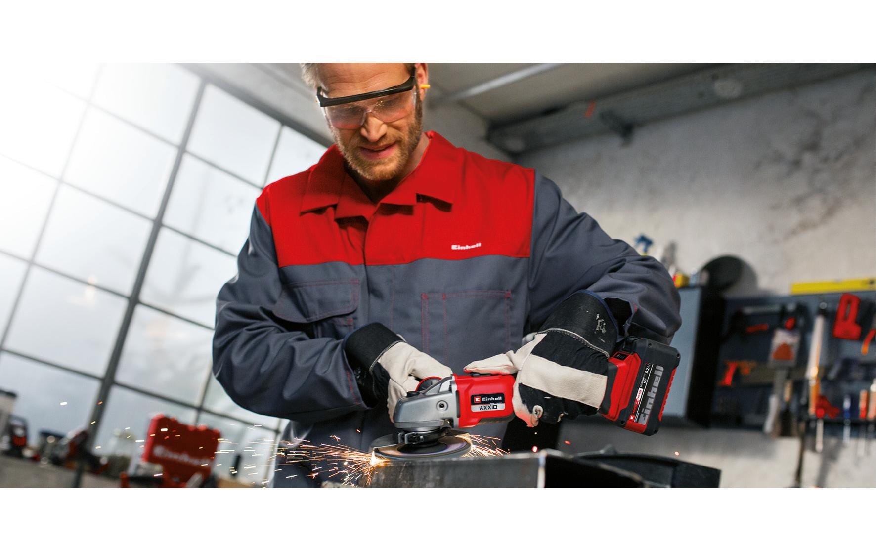 Einhell professional Einhell Winkelschleifer AXXIO 18/115Q – 18 V (Power X-Change) – Werkzeuglos – Ø 115 mm – Solo