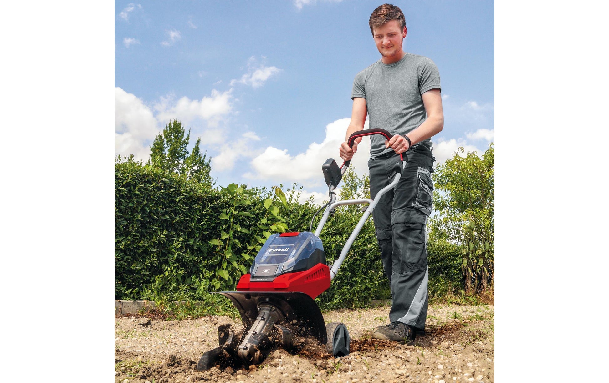 Einhell GE-CR 30 Li Akku-Bodenhacke – Arbeitsbreite 30 cm, 4 Hackmesser – Solo – Power X-Change