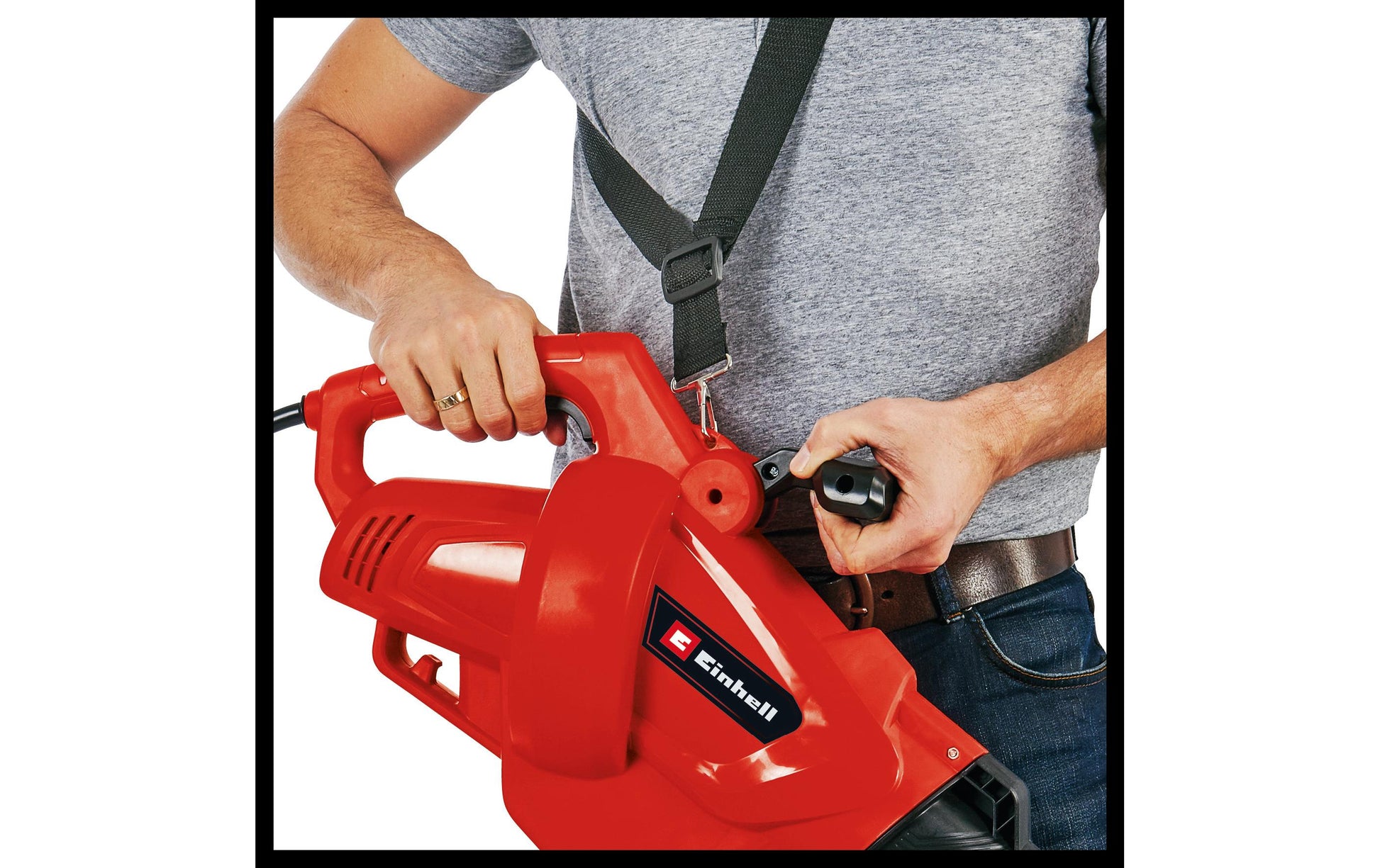 Einhell GC-EL 2400 Laubsauger – Netzbetrieb – 2400 W – Saugleistung 650 m³/h, Luftstrom 240 km/h – Solo