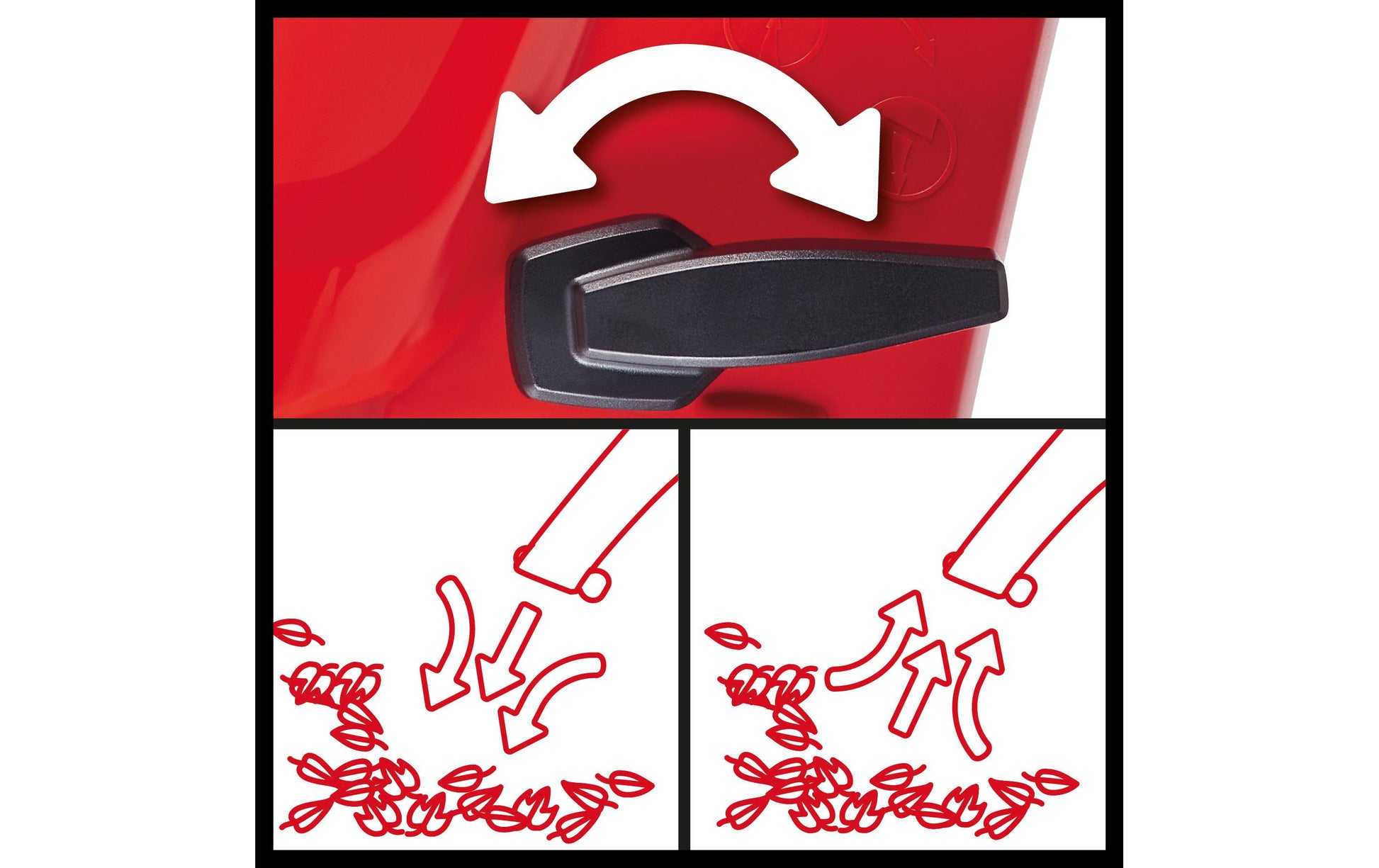 Einhell GC-EL 2400 Laubsauger – Netzbetrieb – 2400 W – Saugleistung 650 m³/h, Luftstrom 240 km/h – Solo