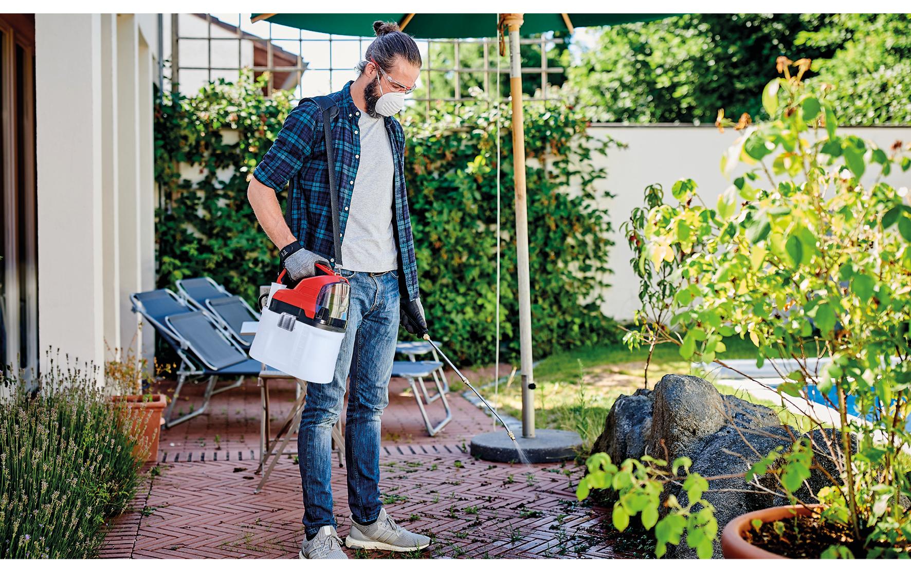 Einhell Drucksprüher 18/75 – 7,5 l, Akku – Schwarz/Rot