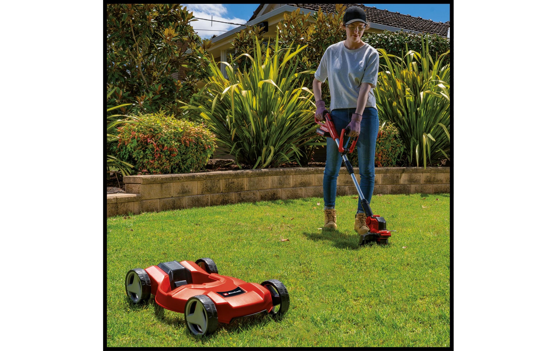 Einhell GE-CT 18/28 TC Akku-Rasentrimmer – 18 V – Schnittbreite 280 mm, Faden – Solo – Power X-Change