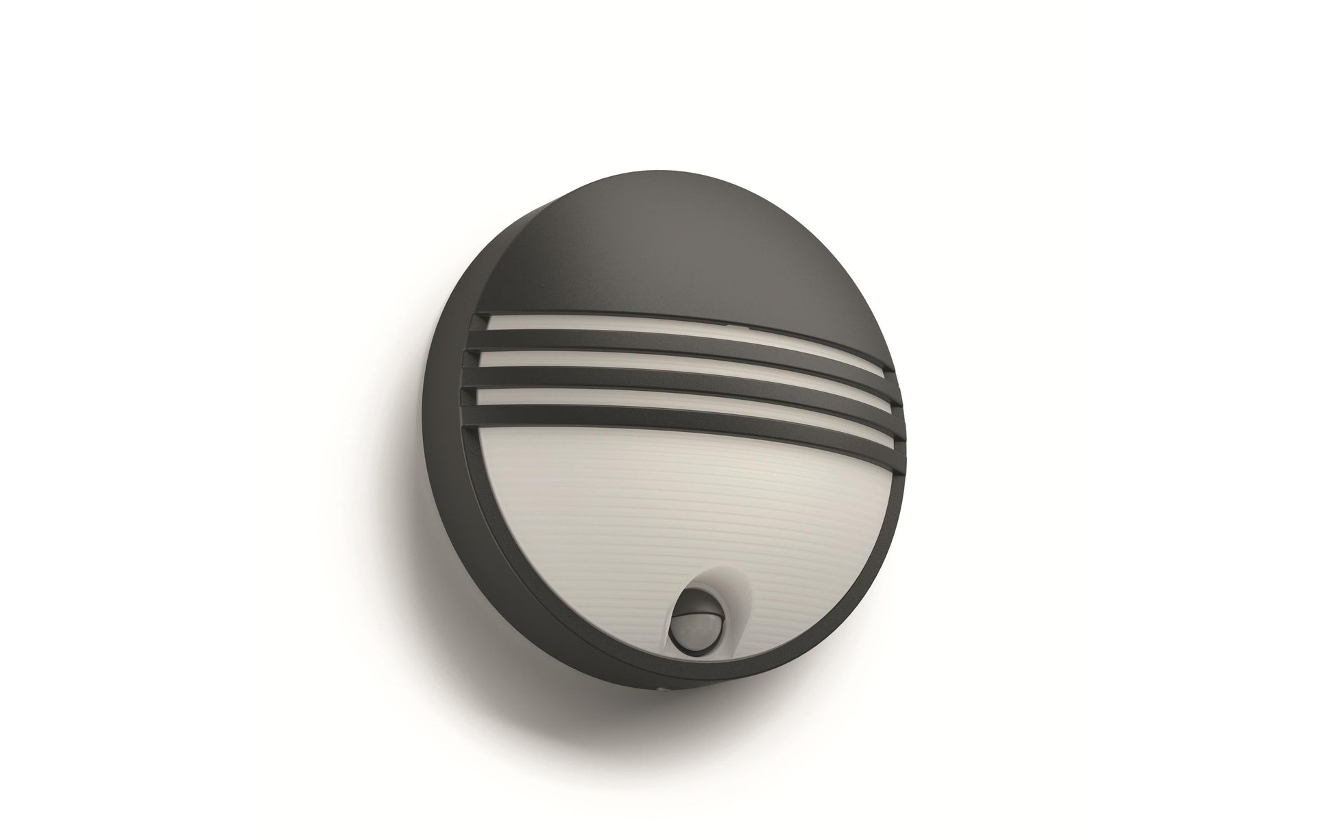 Philips by Signify Philips Aussenwandleuchte – Warmweiss, 2700 K – IP44 – Netzbetrieb – mit Bewegungsmelder – Schwarz – Harz