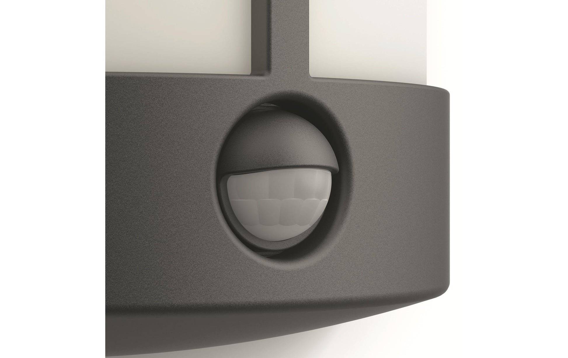 Philips by Signify Philips Aussenwandleuchte – 2700 K – IP44 – Netzbetrieb – mit Bewegungsmelder – Anthrazit – Aluminium