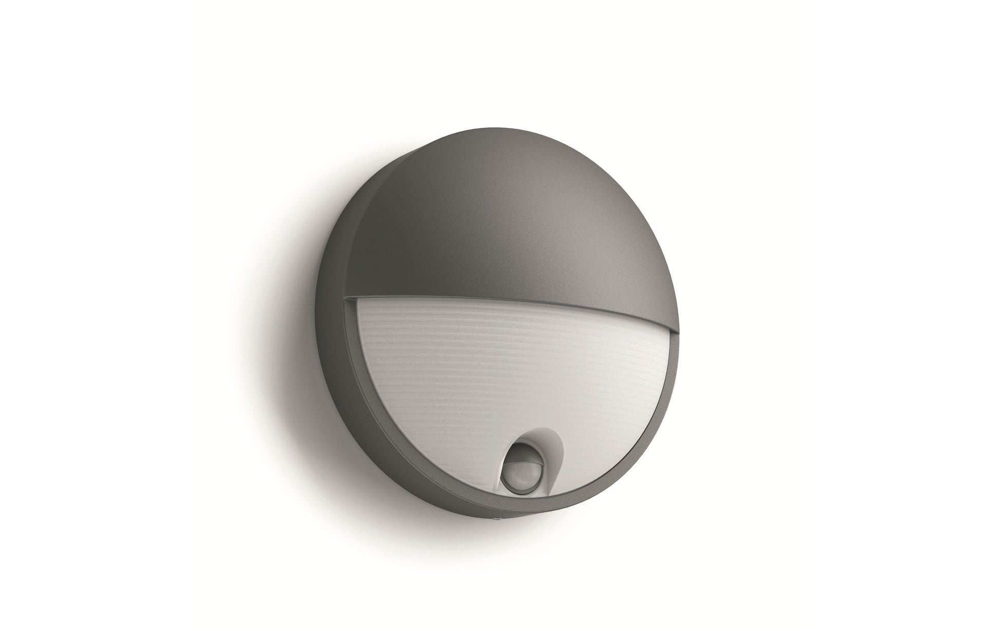 Philips by Signify Philips Aussenwandleuchte – 2700 K – IP44 – Netzbetrieb – mit Bewegungsmelder – Anthrazit, Aluminium
