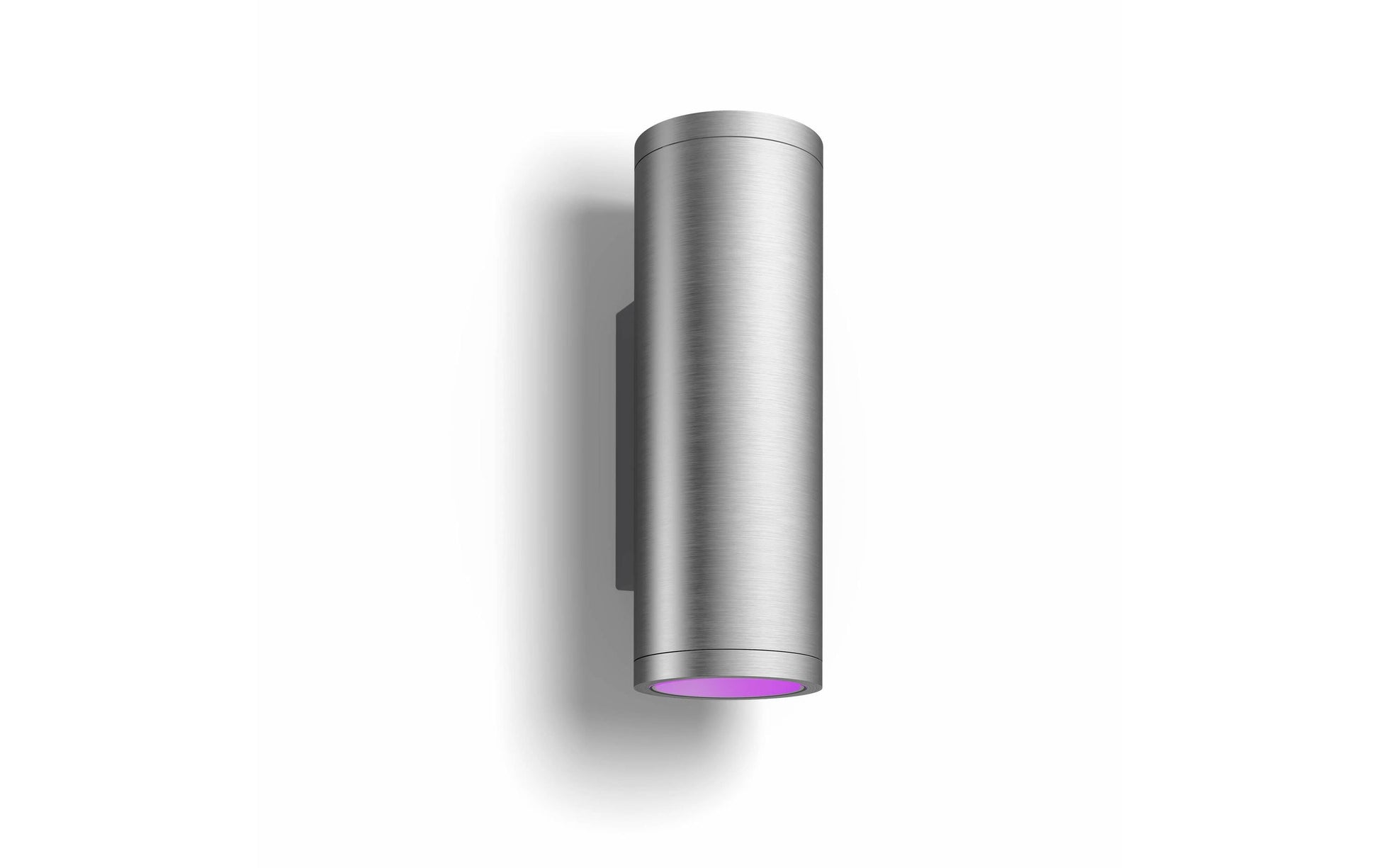 Philips by Signify Philips Hue Aussenwandleuchte – IP44 – Netzbetrieb – Zigbee – für Philips Hue – dimmbar, Silber, Edelstahl