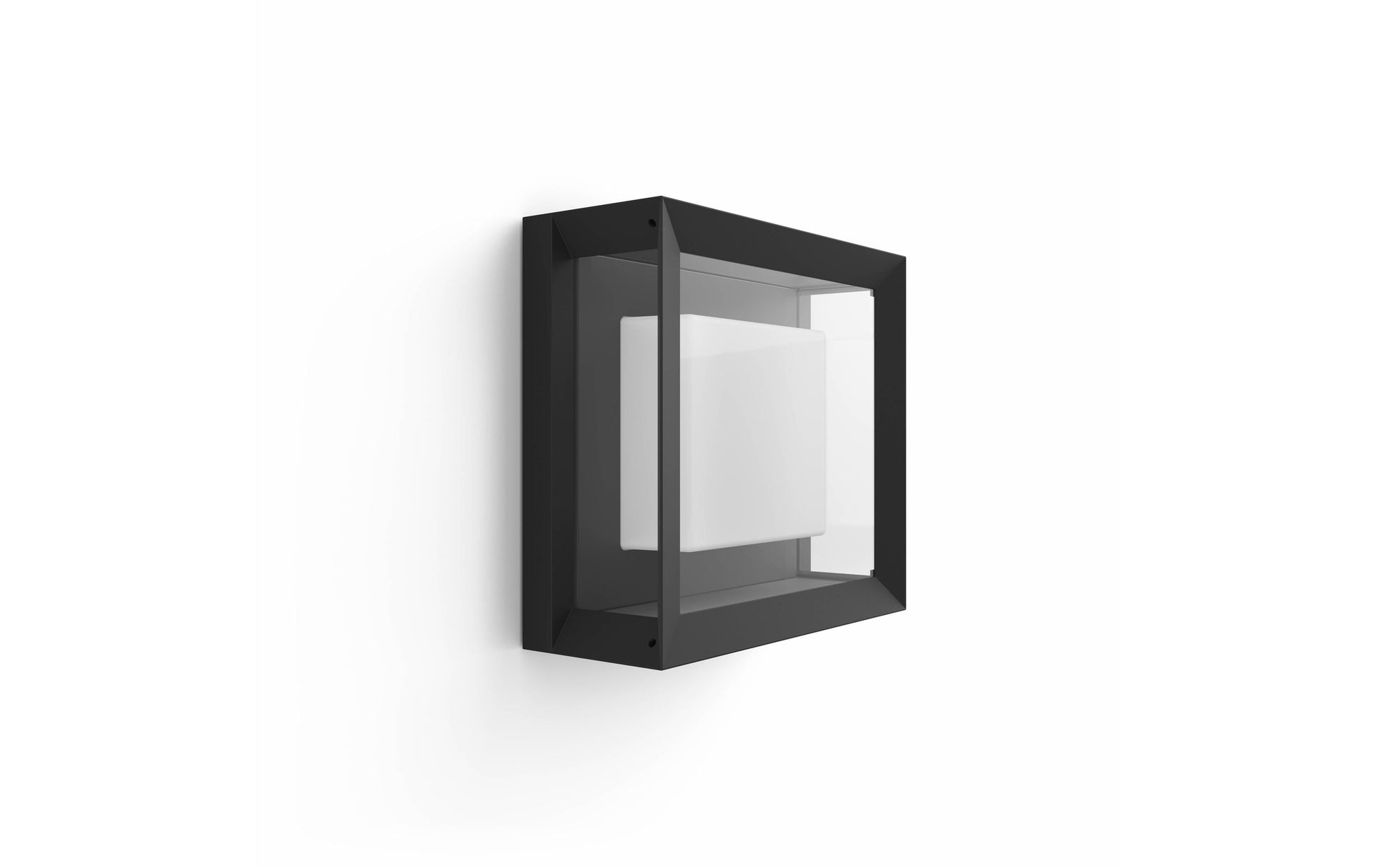 Philips by Signify Philips Hue Aussenwandleuchte – 26×26 cm – 1150 lm, 15 W – Warmweiss, 2000–6500 K – IP44 – Netzbetrieb